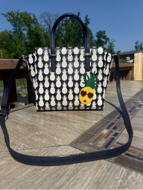 NWOT Kate Spade Cedar Street Pineapples Hayden Satchel